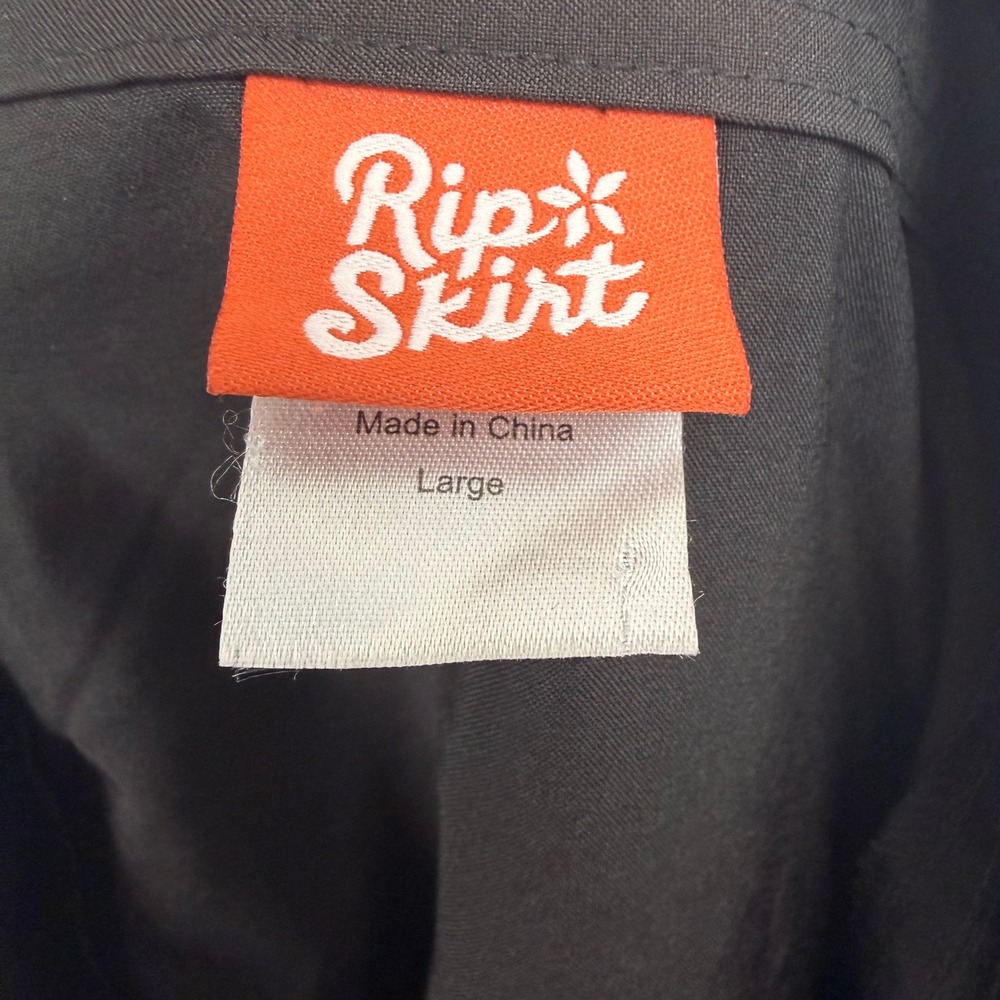 RipSkirt Hawaii Black Wrap Skirt Large Quick Dry Active Travel Cover Up‎ - Picture 3 of 4
